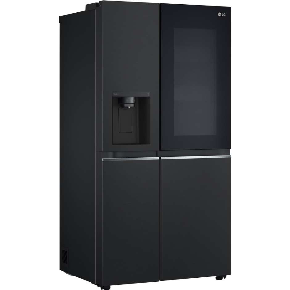 LG InstaView Door-in-Door GSGV81EPLL Frigorifero Side-by-Side UVnano 635 L Classe E Matte Black