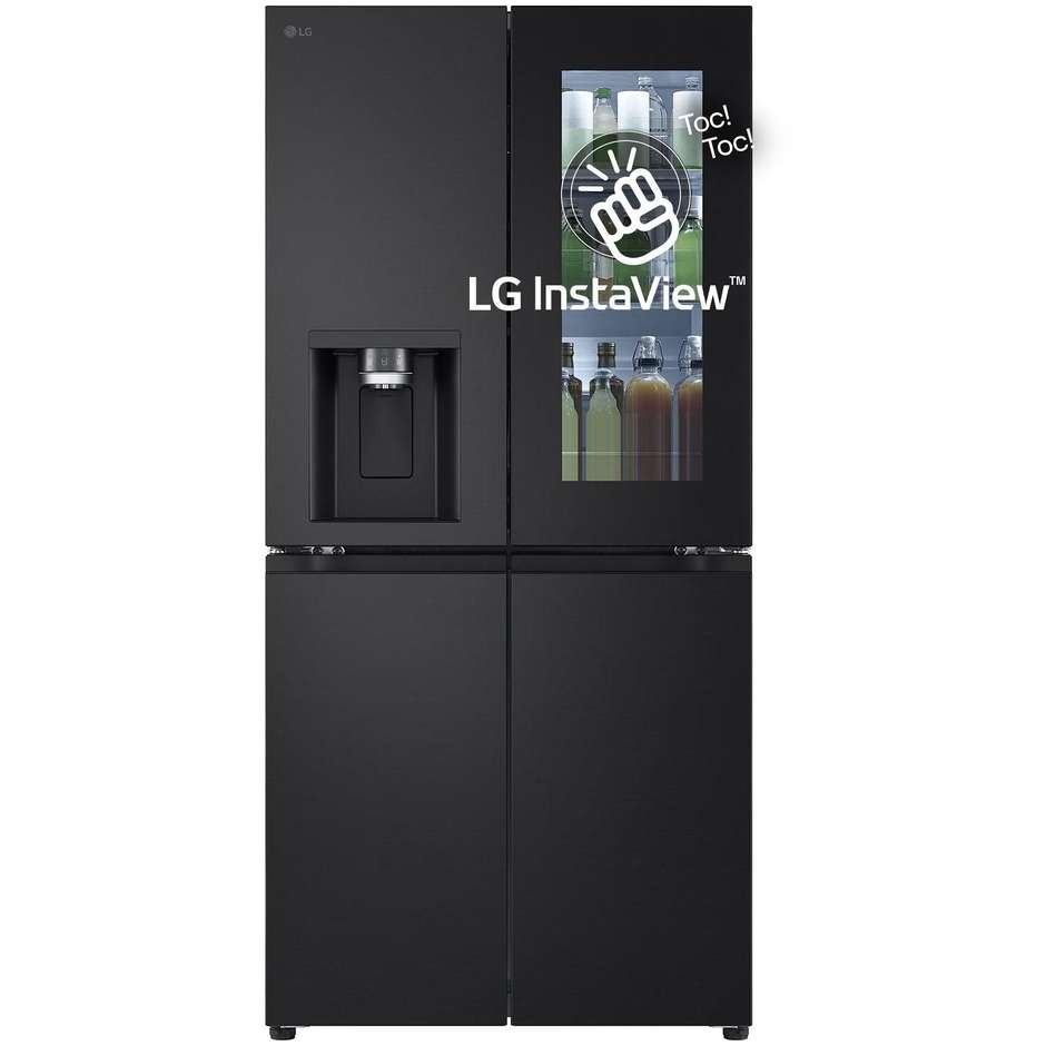 LG InstaView GMG860EPBE Frigorifero Multidoor French Door Slim UVnano 508 L Classe E Matte Black