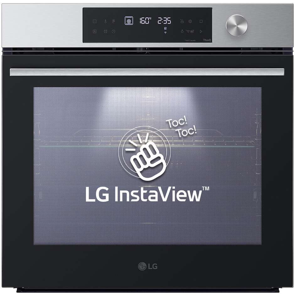 LG InstaView WSED7613S forno pirolitico da incasso 76 L, Air Fry e Wi-Fi