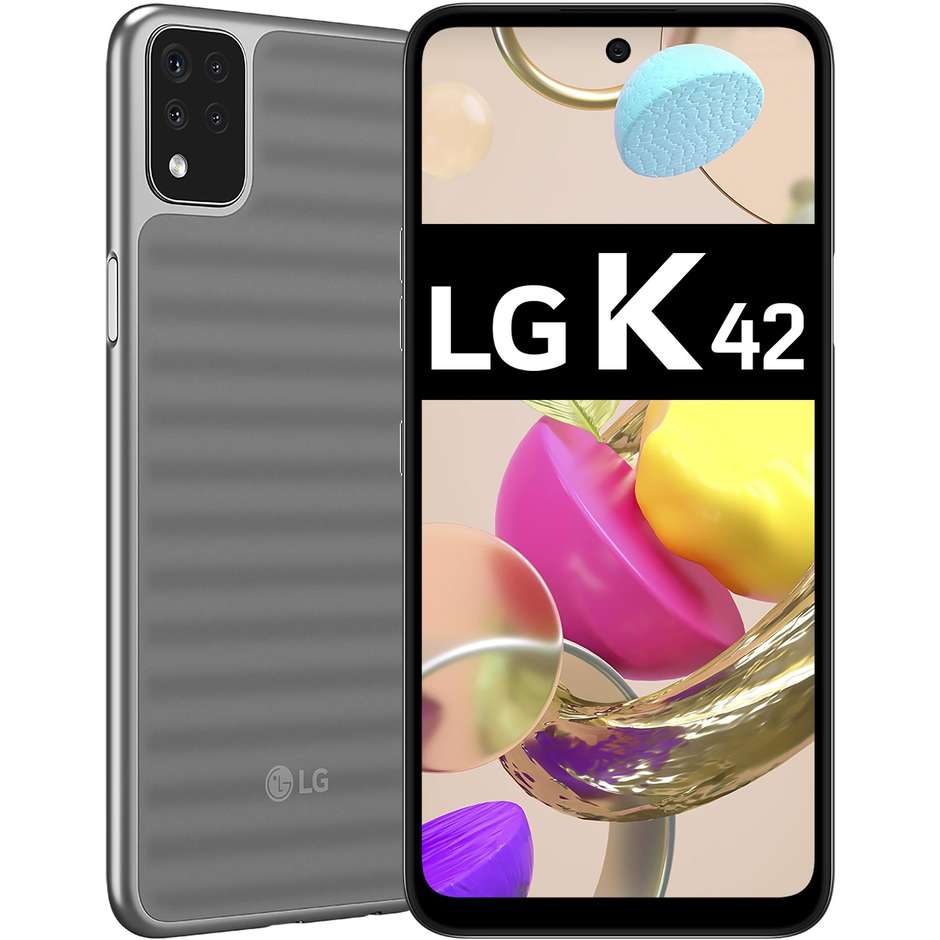 LG K42 Smartphone 6,59'' HD+ Ram 3 Gb Memoria 64 Gb Android colore grigio