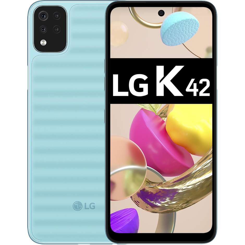 LG K42 Smartphone 6,59'' HD+ Ram 3 Gb Memoria 64 Gb Android colore Sky Blue