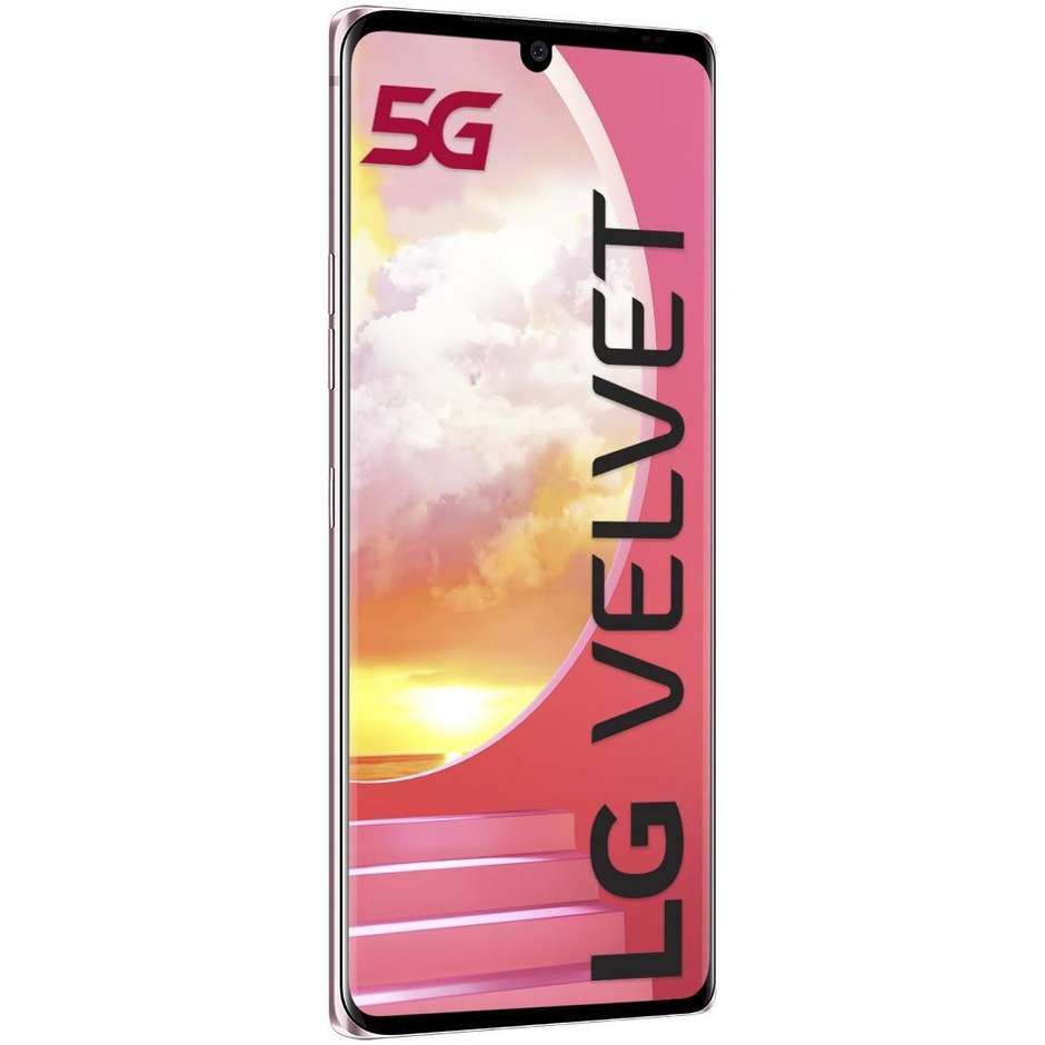 LG LMG900EM.AITCIS smartphone Velvet 6,8"OLED FHD+ Ram 6 Gb Memoria 128 Gb Android colore illusion Sunset