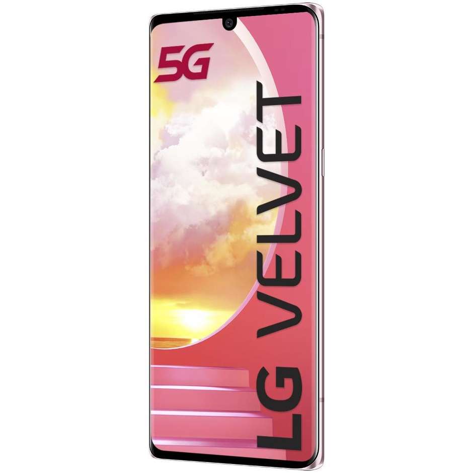 LG LMG900EM.AITCIS smartphone Velvet 6,8"OLED FHD+ Ram 6 Gb Memoria 128 Gb Android colore illusion Sunset