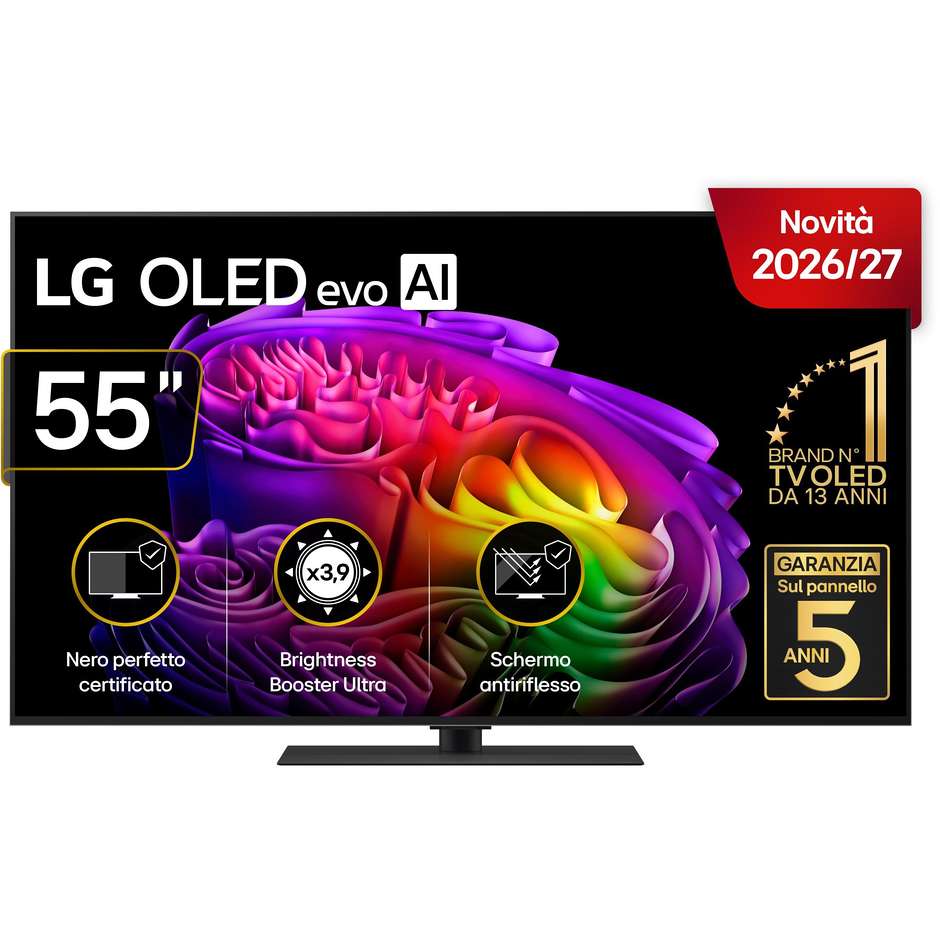 LG OLED evo AI OLED55G66LS TV OLED 55" 4K 165Hz Argento