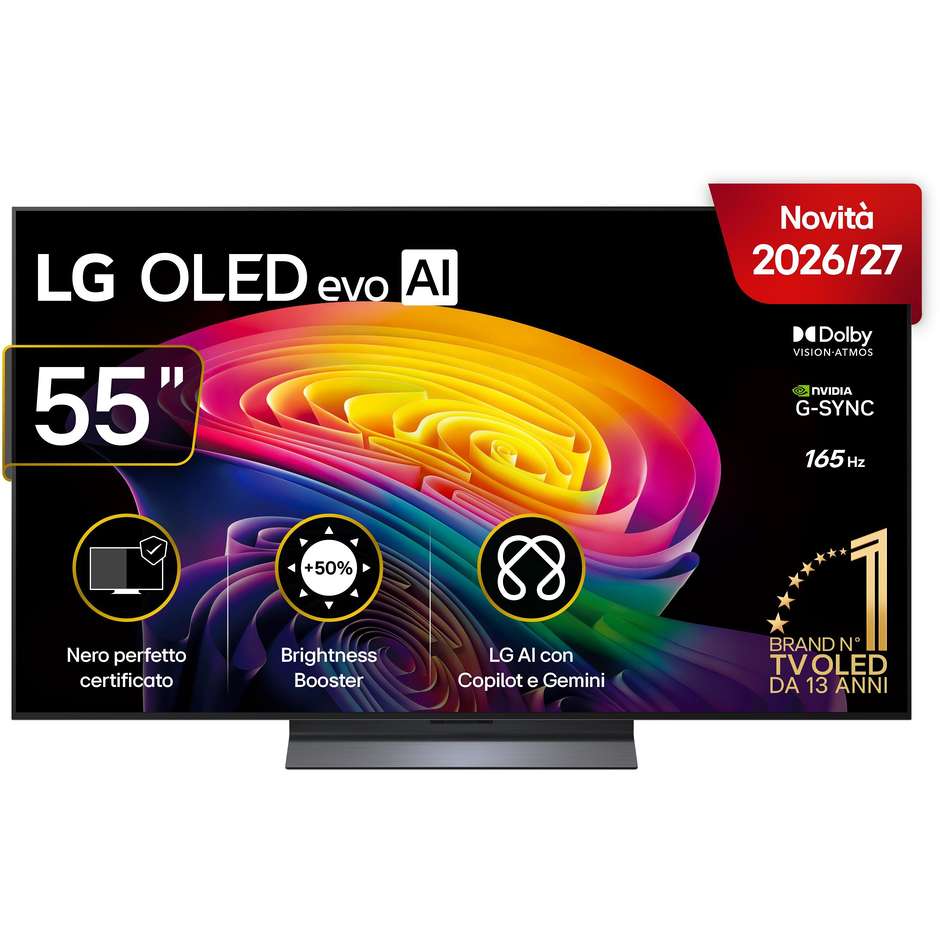 LG OLED evo C6 OLED55C65LA 55" 4K OLED 165Hz Nero