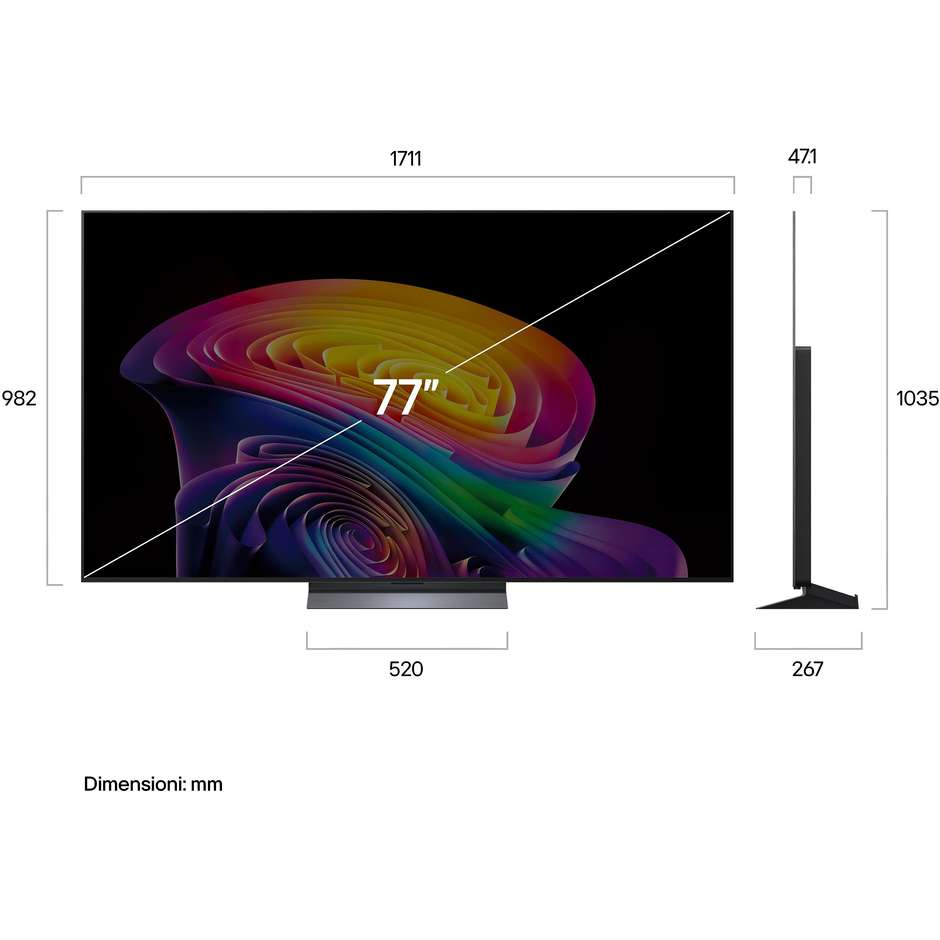 LG OLED evo C6 OLED77C65LA 77" 4K 165Hz Nero