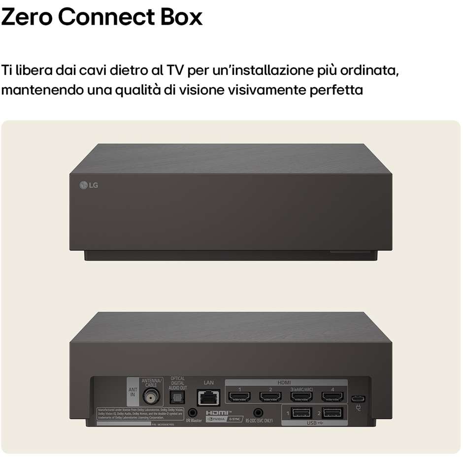LG OLED evo W6 OLED77W69LA 77" 4K OLED 120 Hz Marrone