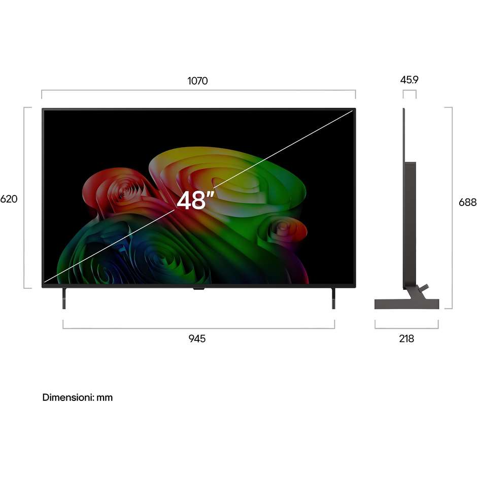 LG OLED48B6ELC TV OLED 48" 4K Smart TV webOS 26 120Hz Marrone