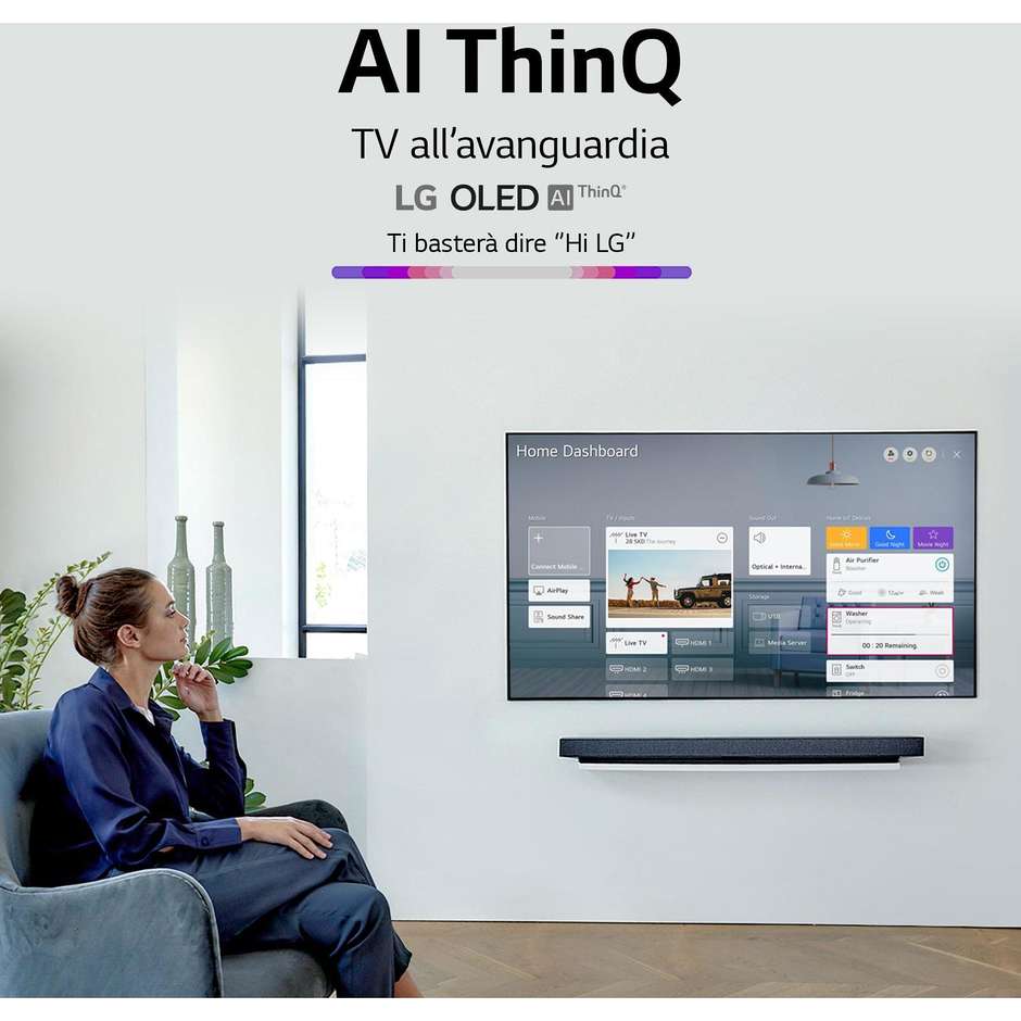 LG OLED48CX6LB TV OLED 48'' 4K Ultra HD Smart TV Wi-Fi Classe A colore nero
