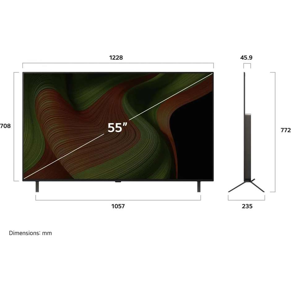 LG OLED55B56LA OLED 55" 4K 120Hz Smart TV Dolby Vision Nero