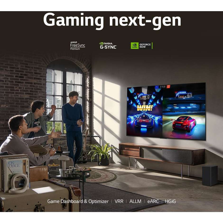LG OLED55C34L Smart TV 55" OLED 4K Ultra HD webOS Colore Silver