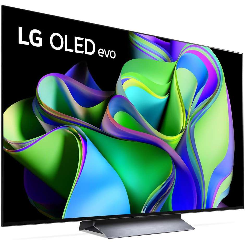 LG OLED55C34L TV OLED 55" 4K Ultra HD Smart TV Wi-Fi Classe G colore cornice dark titan silver