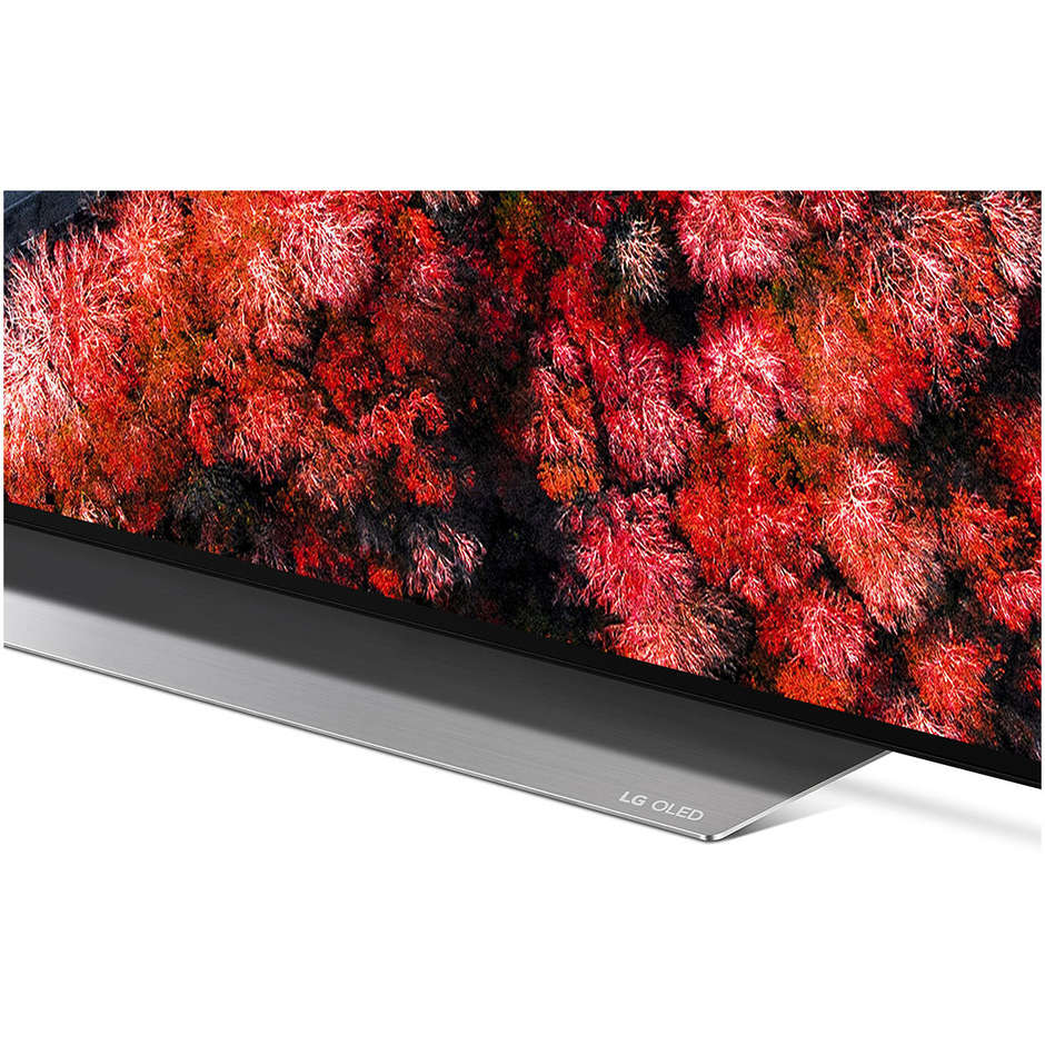 LG OLED55C9MLB Tv OLED 55" 4K Ultra HD HDR Smart Tv Wifi classe A Google Assistant colore nero e argento