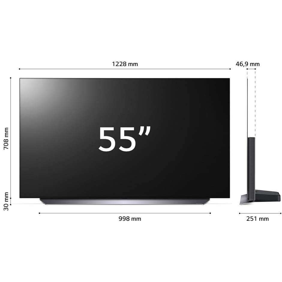 LG OLED55CS6L Tv Oled 55" 4K Ultra HD Smart TV Wi-Fi Classe G Colore cornice Blue