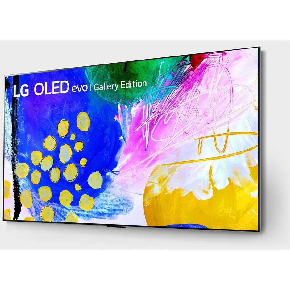 LG OLED55G26L Tv OLED 55" 4K Ultra HD Smart Tv Wi-Fi Classe G Colore cornice Argento