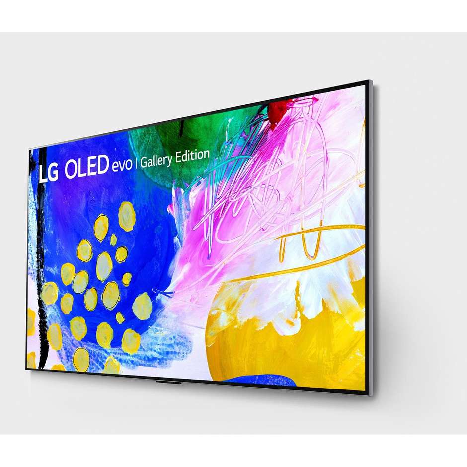 LG OLED55G26L Tv OLED 55" 4K Ultra HD Smart Tv Wi-Fi Classe G Colore cornice Argento
