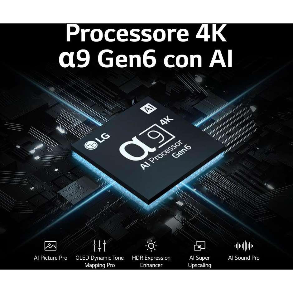 LG OLED55G36L TV OLED evo 55'' 4K Ultra HD Smart TV Wi-Fi Classe F Colore Argento