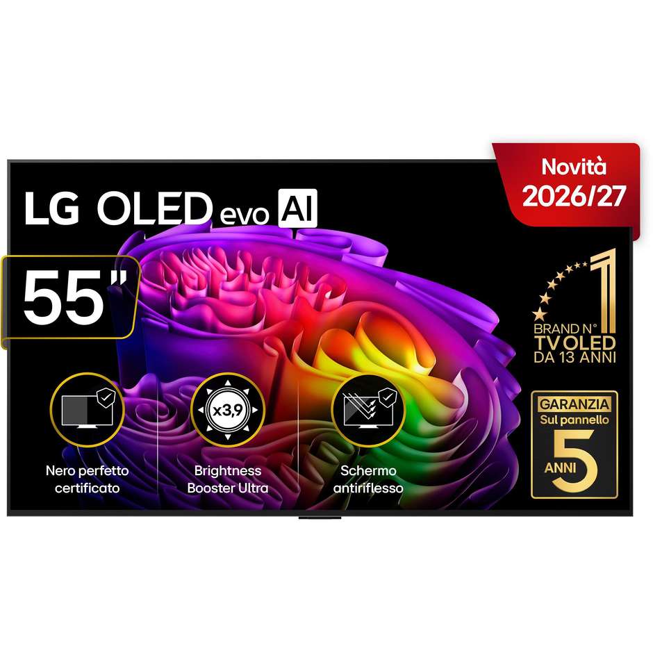 LG OLED55G64LW Smart TV 55" 4K OLED evo AI Argento