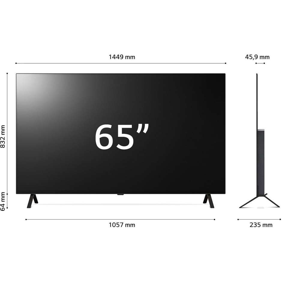 LG OLED65B46LA.API Smart TV 65" OLED 4K Ultra HD webOS Colore Grey