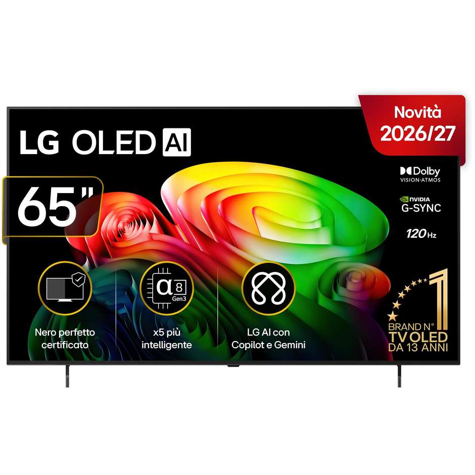 LG OLED65B65LA Serie B6 Smart TV OLED 65 pollici 4K 120 Hz webOS Dolby Vision