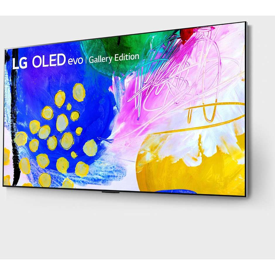 LG OLED65G26L Tv OLED 65" 4K Ultra HD Smart Tv Wi-Fi Classe F Colore cornice Argento