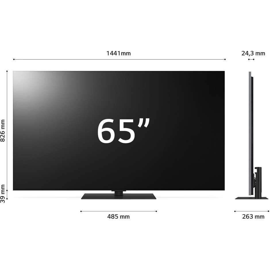 LG OLED65G46LS.API TV OLED 65" 4K Ultra HD Smart TV Wi-Fi Classe F colore cornice nero