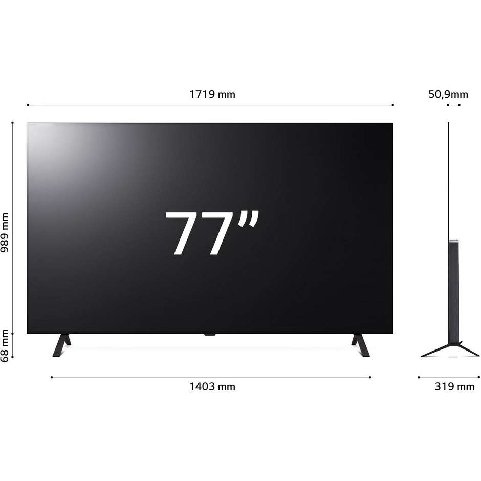 LG OLED77B46LA TV OLED 77'' 4K Ultra HD Smart TV Classe F Colore Nero