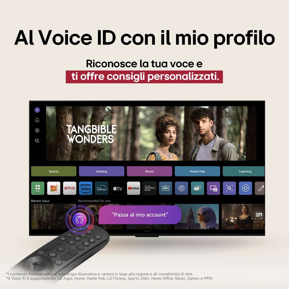 Lg OLED77B56LA.API Smart TV OLED 77" 4K Ultra HD Wi-Fi DVB-T2 Classe F Nero