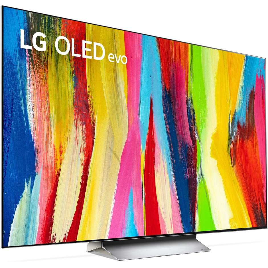 LG OLED77C26L OLED 77" 4K Ultra HD Smart TV Wi-Fi Classe F Cornice Silver