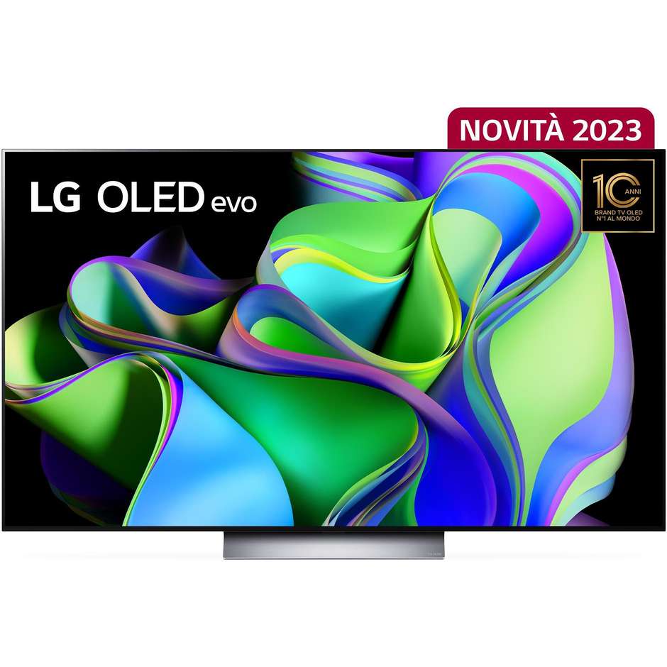 LG OLED77C34L 77" OLED 4K Ultra HD Smart TV Wi-Fi Classe F Colore Nero