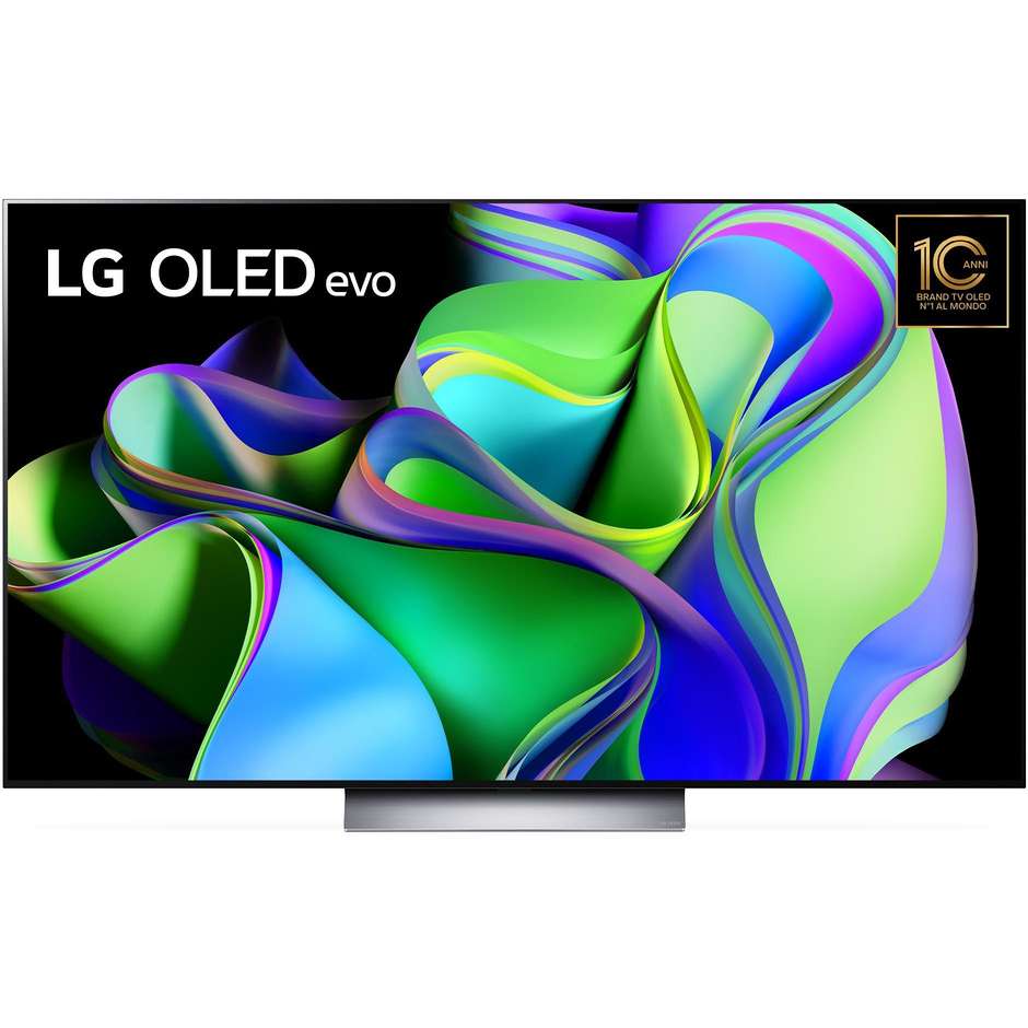 LG OLED77C34L 77" OLED 4K Ultra HD Smart TV Wi-Fi Classe F Colore Nero