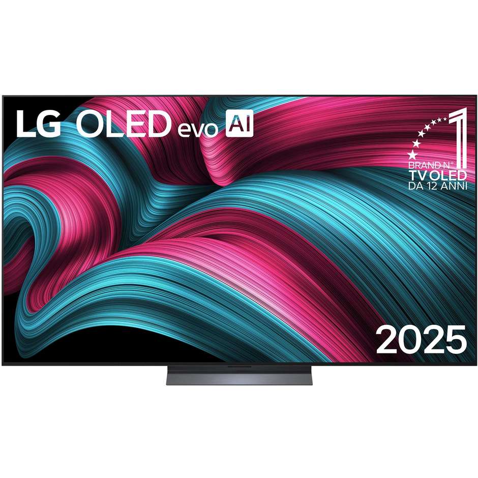 LG OLED77C55LA TV OLED evo AI 77'' 4K Ultra HD Smart TV Wi-Fi Classe F Colore Nero