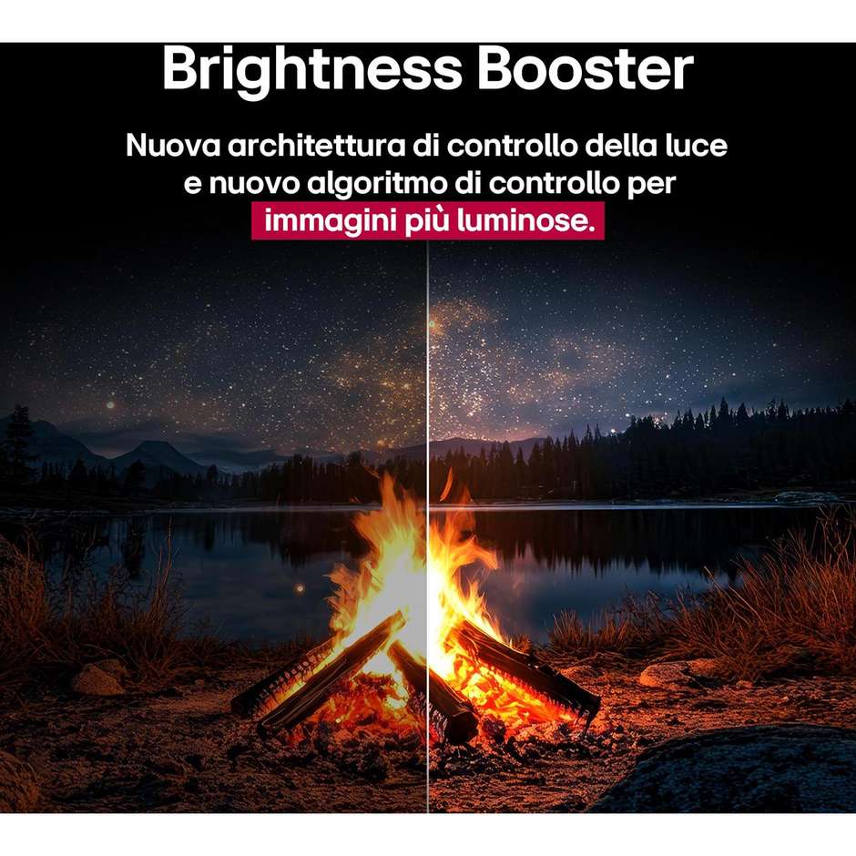 LG OLED77C55LA TV OLED evo AI 77'' 4K Ultra HD Smart TV Wi-Fi Classe F Colore Nero