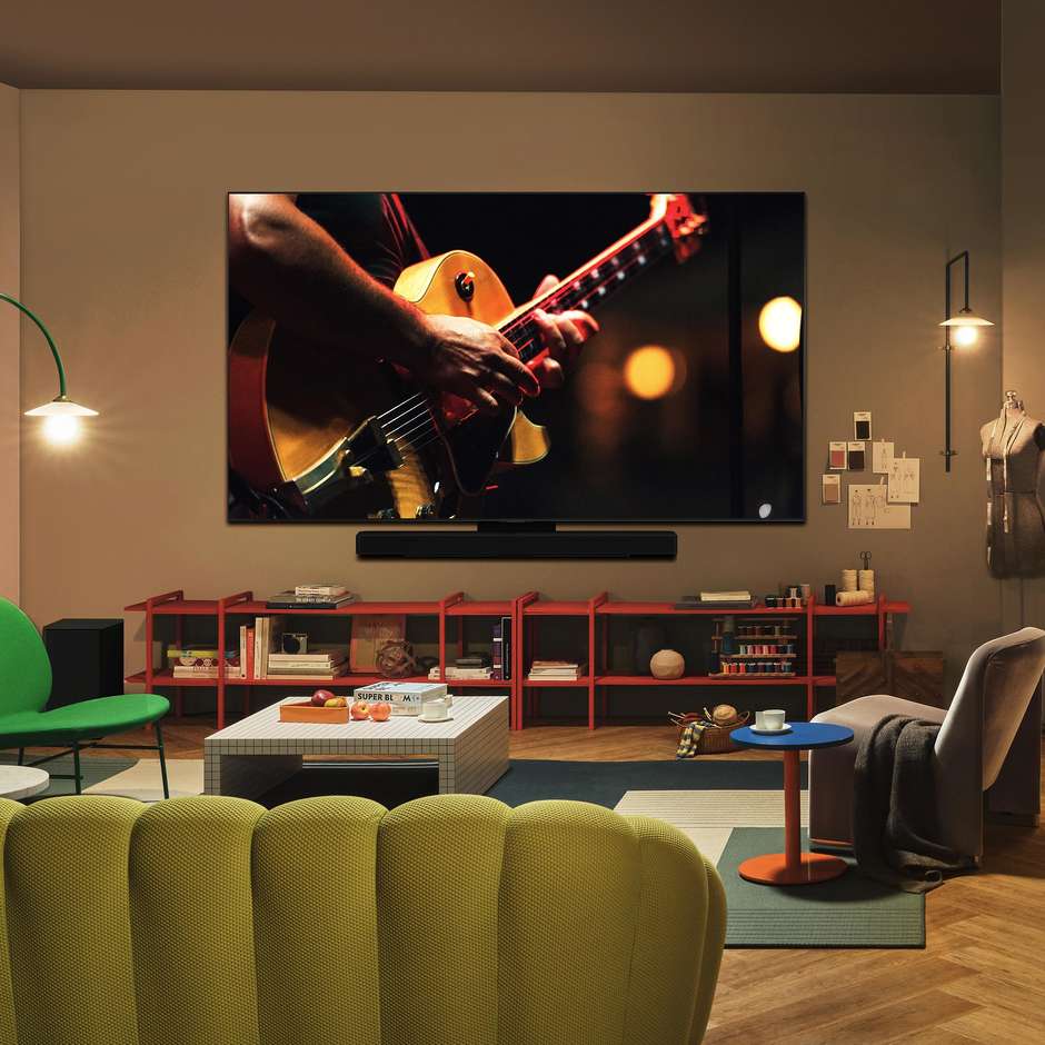 LG OLED77C55LA TV OLED evo AI 77'' 4K Ultra HD Smart TV Wi-Fi Classe F Colore Nero