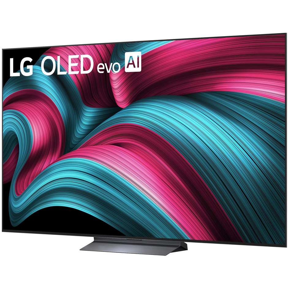 LG OLED77C55LA TV OLED evo AI 77'' 4K Ultra HD Smart TV Wi-Fi Classe F Colore Nero