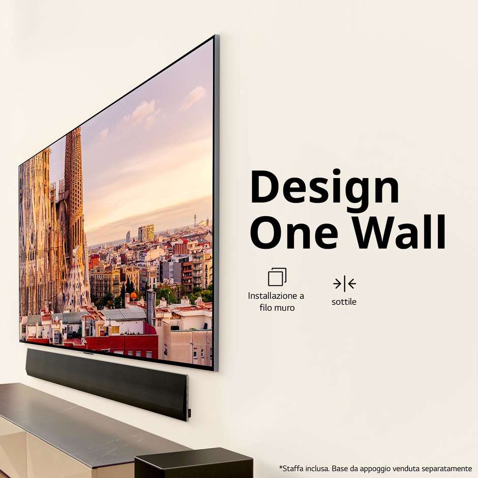 LG OLED77G36L 77" OLED 4K Ultra HD Smart TV Wi-Fi Classe F Colore Nero