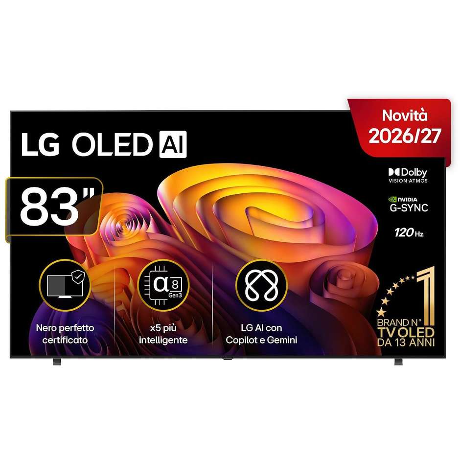 LG OLED83B6ELB OLED AI TV 83" 4K OLED 120Hz Nero