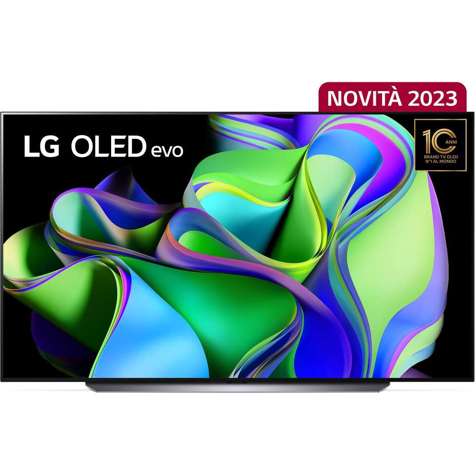 LG OLED83C34L TV 83" OLED 4K Ultra HD Smart TV Classe F Colore Nero