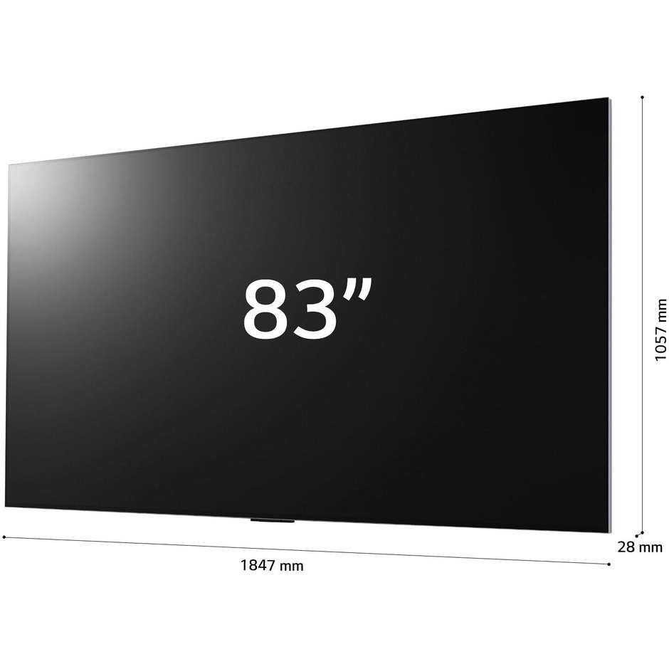 LG OLED83G36L 83" OLED 4K Ultra HD Smart TV Classe F Colore Nero