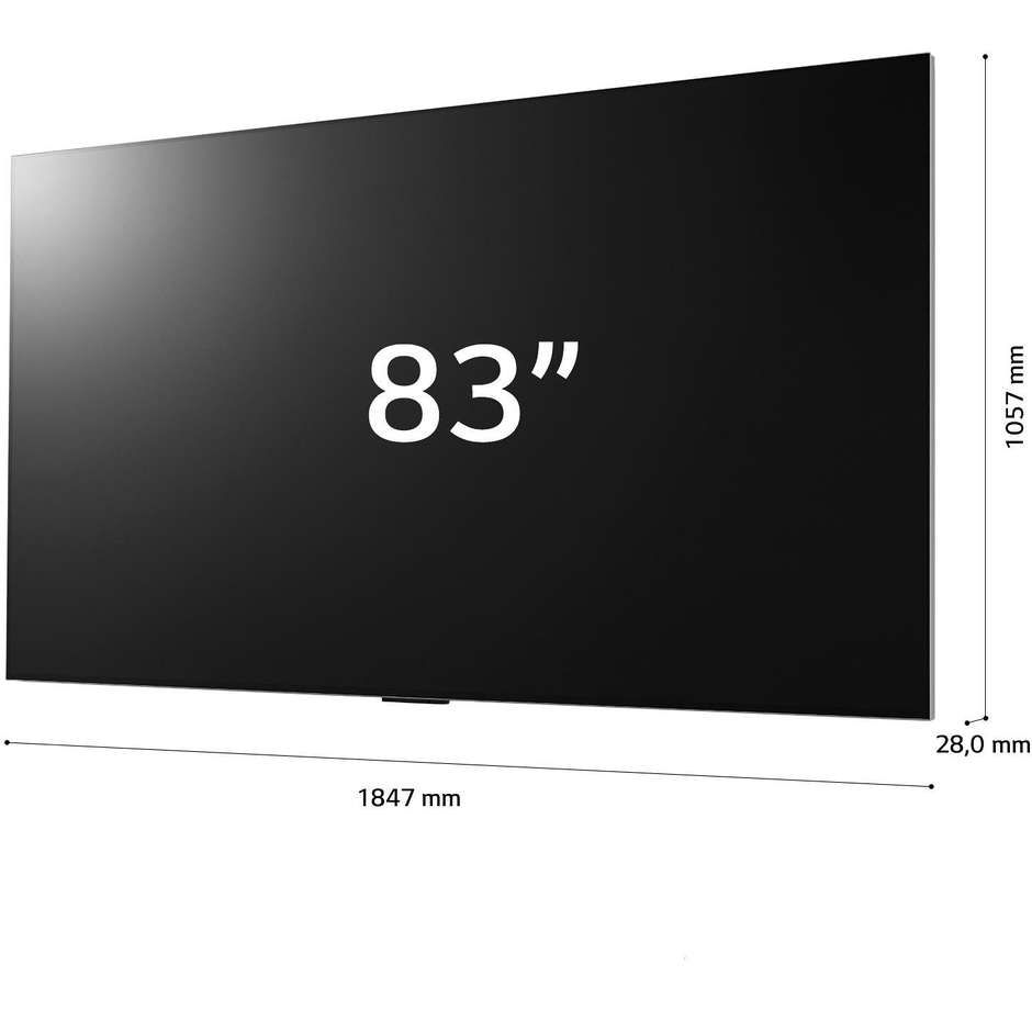 LG OLED83G45LW TV OLED evo 83'' 4K Ultra HD Smart TV Classe F Colore Nero