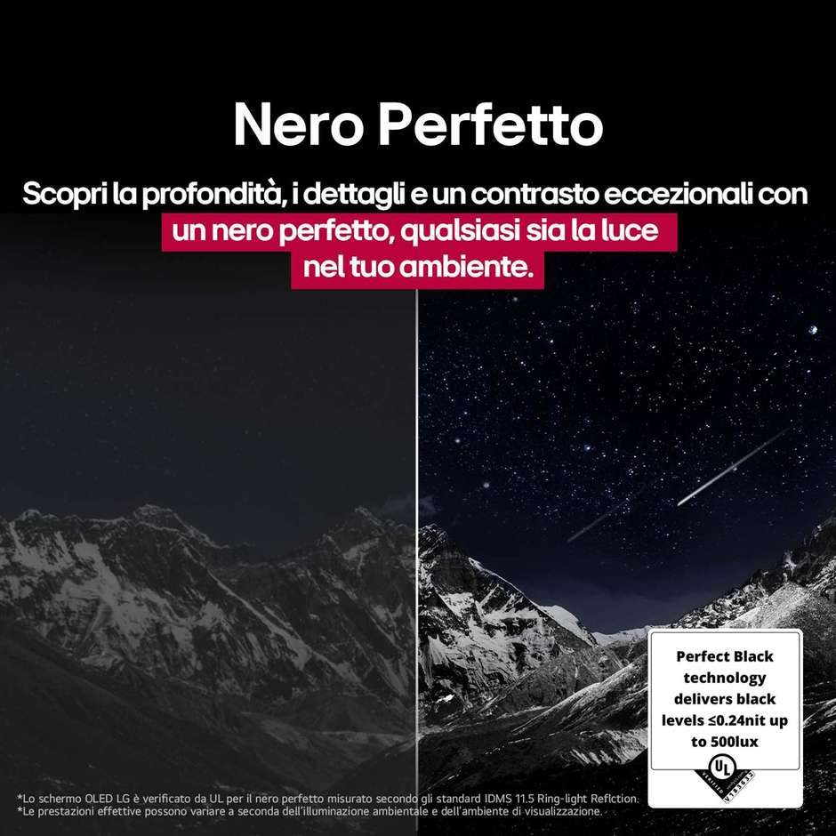 LG OLED83G54LW TV OLED evo 83" 4K Ultra HD Smart TV Wi-Fi Classe E Colore Silver