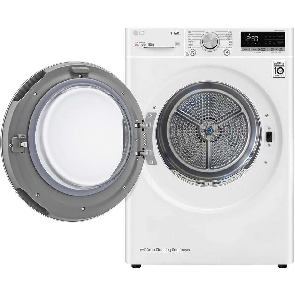 Lg RH10V9AV4W Asciugatrici Pompa di calore Capacità 10 Kg Classe A+++ Colore Bianco