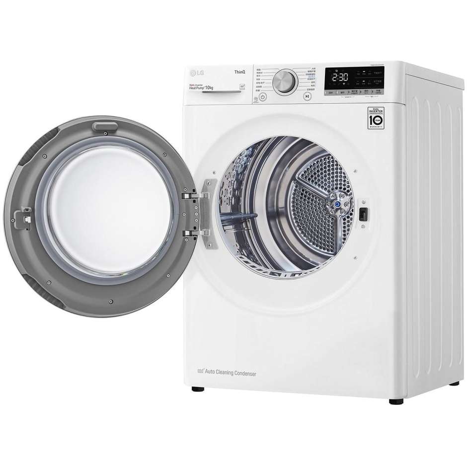 Lg RH10V9AV4W Asciugatrici Pompa di calore Capacità 10 Kg Classe A+++ Colore Bianco