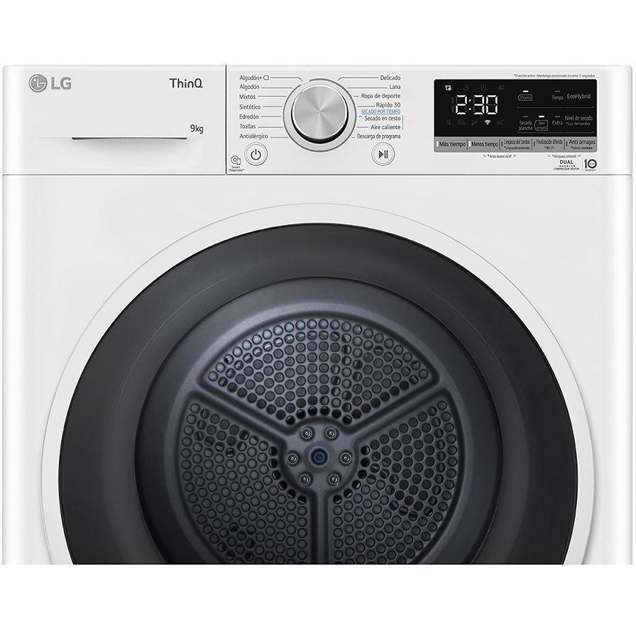 LG RH90V5AV6N Asciugatrice a pompa di calore Caricamento frontale Capacita 9 Kg Classe A++ Colore Bianco