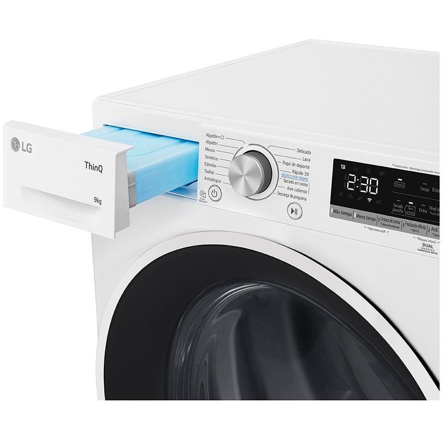 LG RH90V5AV6N Asciugatrice a pompa di calore Caricamento frontale Capacita 9 Kg Classe A++ Colore Bianco