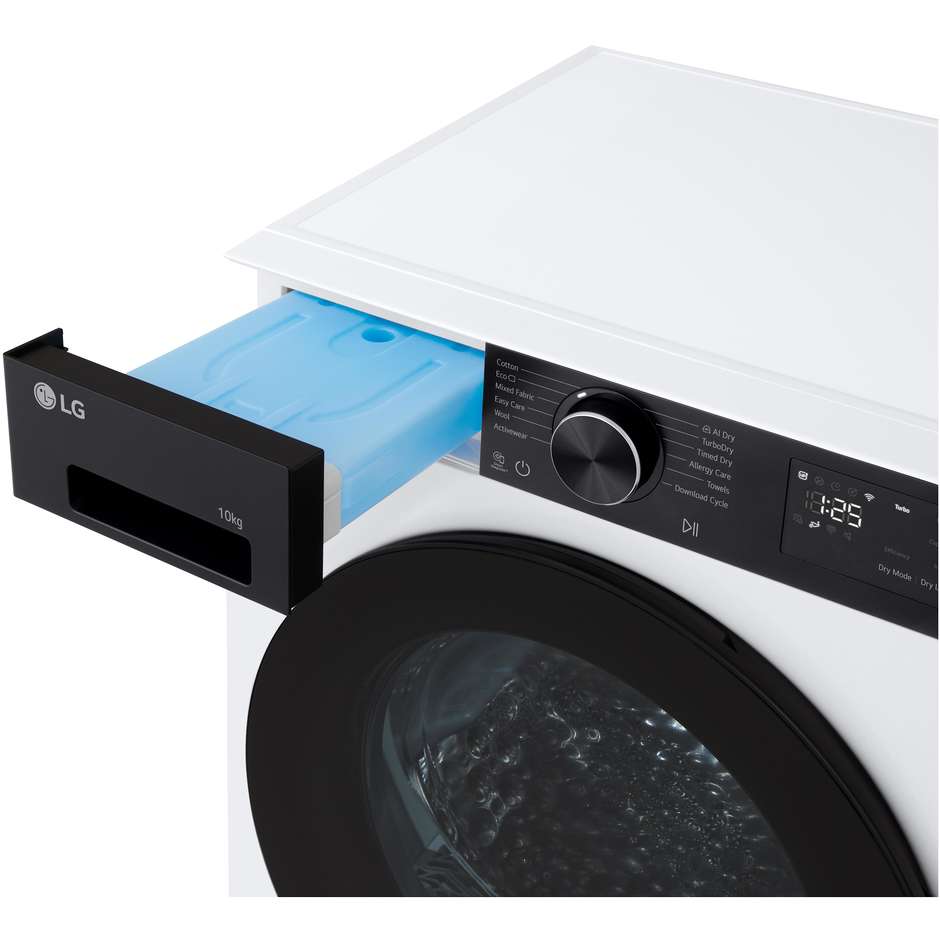 LG RNX5008TLB Asciugatrice AI Dry 8 kg Pompa di Calore Bianca