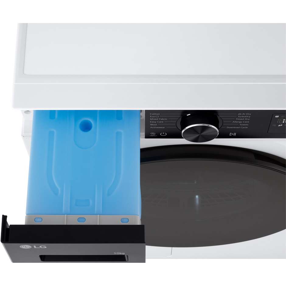 LG RNX5008TLB Asciugatrice AI Dry 8 kg Pompa di Calore Bianca