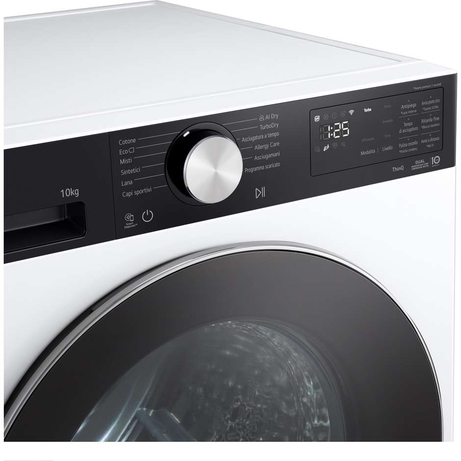 LG RNX5010TKC Asciugatrice 10 kg Pompa di calore Classe C