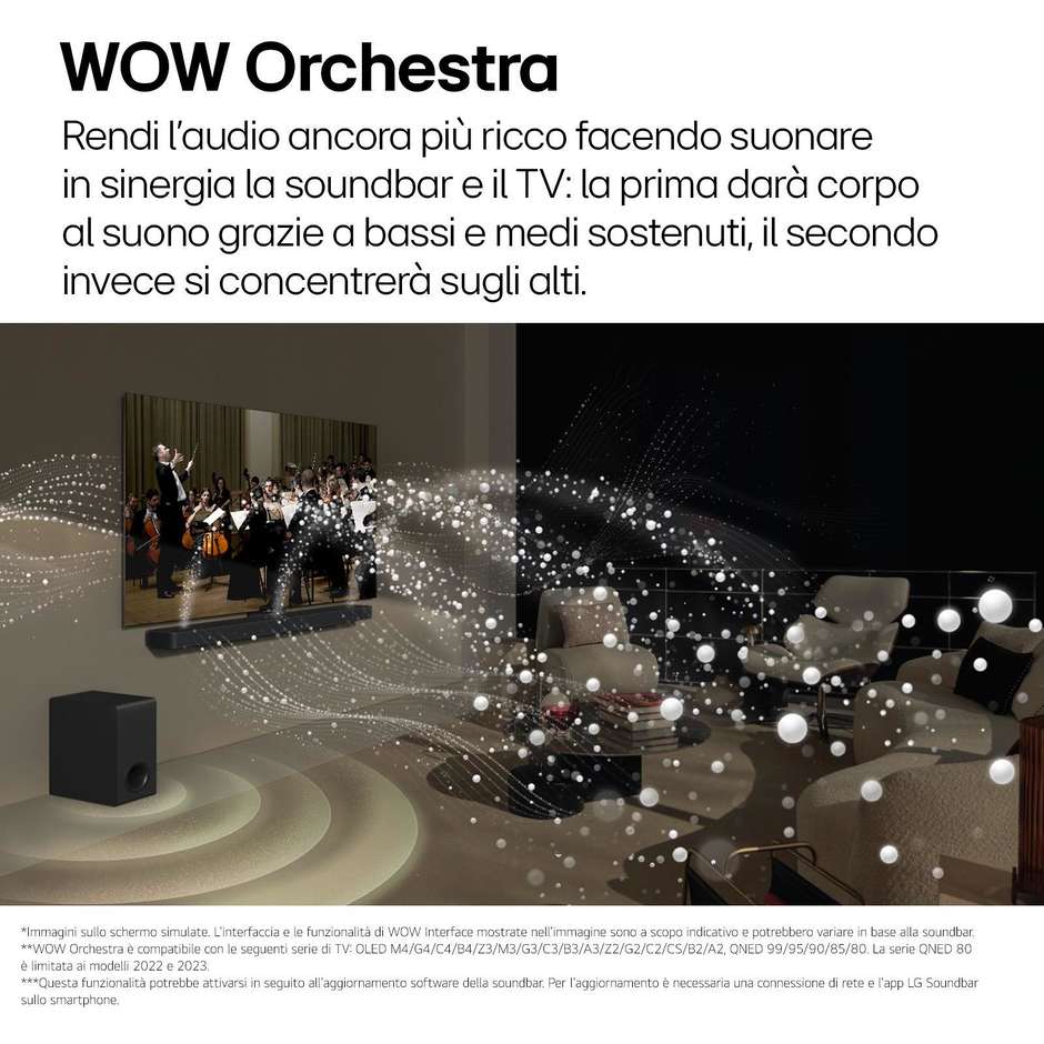 Lg S70TY.AEUSLLK Soundbar con Subwoofer per TV Nero