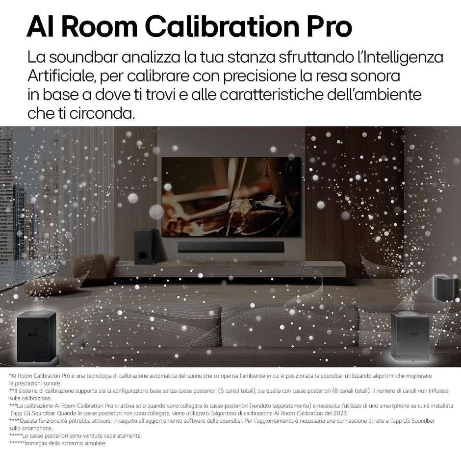 LG SG10TY.DEUSLLK Soundbar All-in-One per TV e Intrattenimento Domestico DTS Colore Black